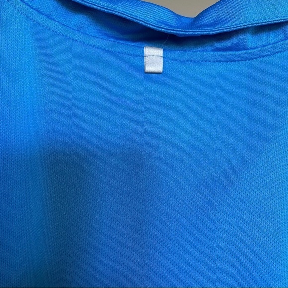 Fila sport 1/4 zip pull over blue size large lightweight reflective strips - Picture 10 of 12